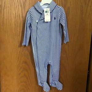 NWT Ralph Lauren houndstooth onesie
